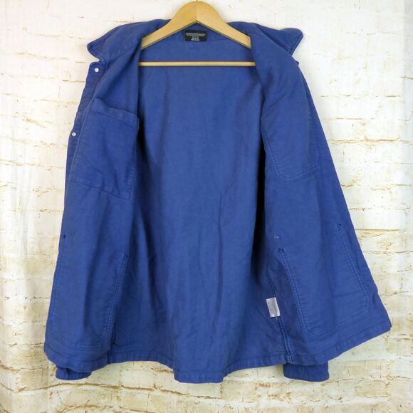 The Hundreds Chore Jacket Mens XL Blue Lens Work Utility Coat Cotton Twill Skate - Picture 11 of 13